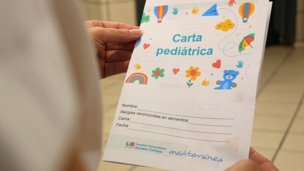 Menú especial y mucho más para los pacientes pediátricos