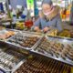 Insectos comestibles preparados como alimento.
